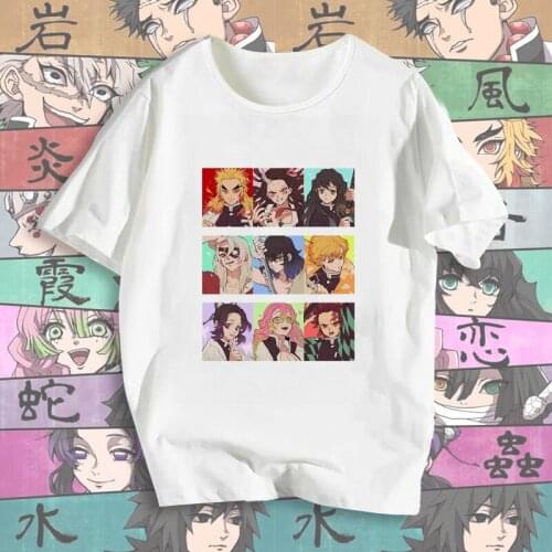 Harajuku T-shirts Summer womens T-shirts Japanese Anime Kawaii Cartoon Loli Print Streetwear Top Female T-shirt woman cloth