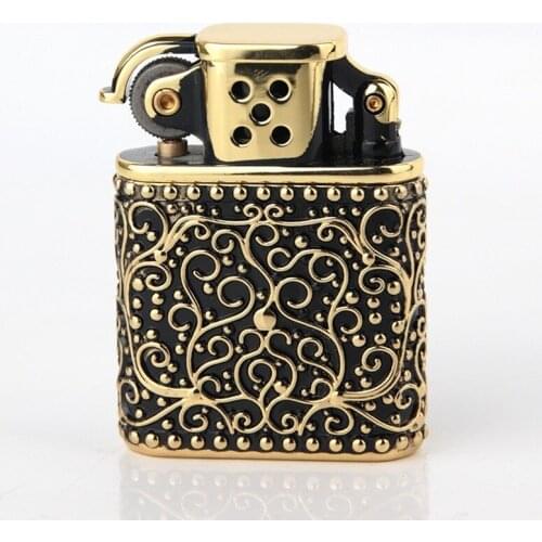 Lucky Fortune High-grade Pure Copper Kerosene Lighter Smoking Accessories for Weed Exquisite Men Business Gifts Rolling Trays