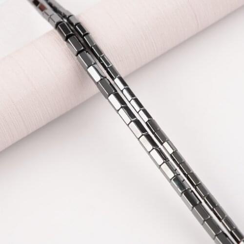 Fashionable Natural Black Gallstone Multi-deformation Cylinder Hematite Can Be Handmade Necklace Bracelet Jewelry Accessories