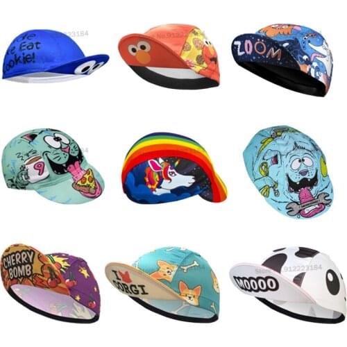 Cartoon Cycling Cap Funny Road Bicycle Hat Lovely Bike Headwear Men and Women Gorra Ciclismo