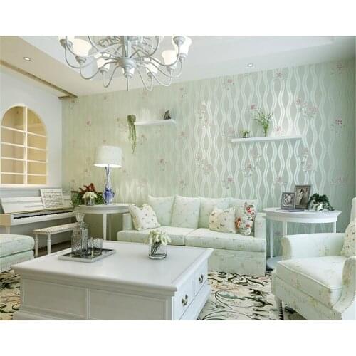 Beibehang papel de parede pastoral flowers non woven 3d wallpaper Korean living room TV warm wallpaper background wall tapety