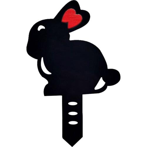 Ornament Miniature Home Decoration Acrylic Easter Bunny Ornament Backyard Lawn Stake Yard Art Outdoor Garden Decor