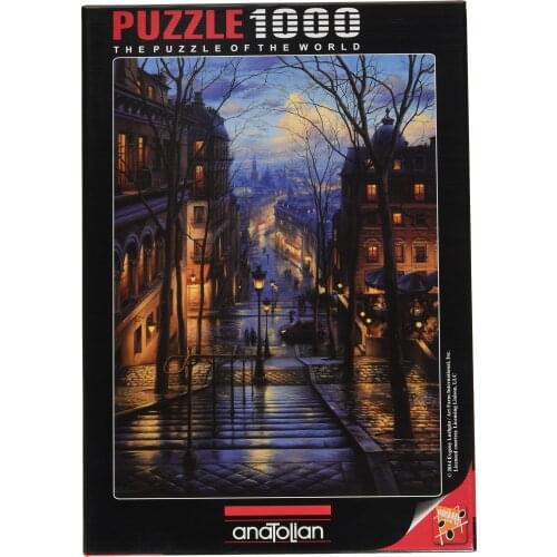 Jigsaw 1000 Piece Jigsaw Puzzle Montmartre Spring for Adult Best Seller Puzzles Montmarte'de Spring Anatolian Made in Turkey shipped on