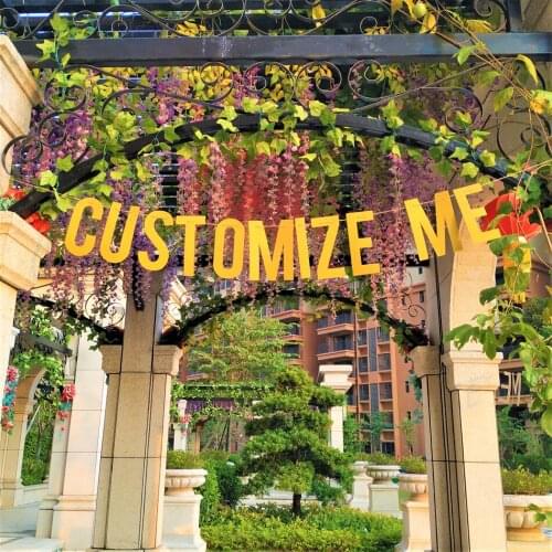 Personalized Alphabet Glitter Letter Paper Banner DIY Hanging Flag Garland Decoration Birthday Nursery Wedding Party Decor Bebas