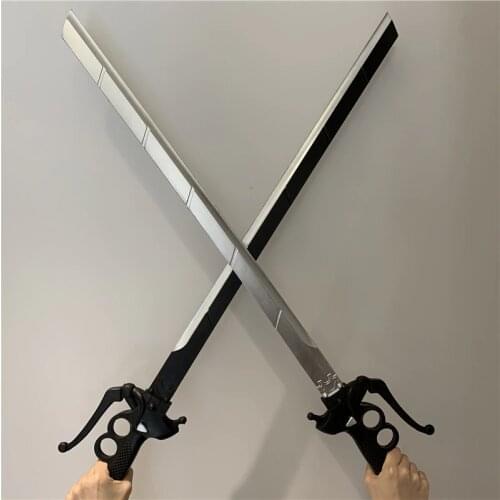 Attack On Titan Gun Sword 1:1 Cosplay Weapon Prop Mikasa Eren Rivaille Ackerman Sword Movie Simulation Cos Halloween Gift 95cm