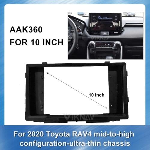 For Toyota RAV4 mid to high configuration 2 din Radio Fascia for Stereo Audio Panel Mount Installation Dash Kit Frame Adapter