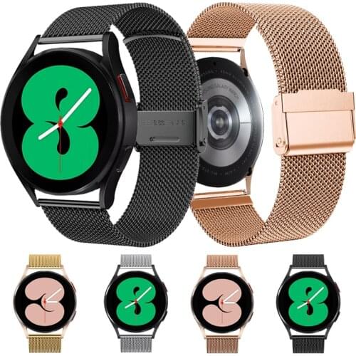 New Milanese For Samsung Galaxy Watch 4 40mm 44mm Correa Stainless Steel Strap For Galaxy Watch 4 Classic 42mm 46mm Bracelet