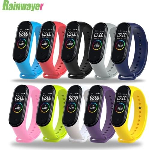 Hot Silicone Bracelet Strap For Xiaomi Mi Band 4 Wristband For MiBand 4 3 Bracelets Wrist strap For Xiaomi Watchband M3 M4
