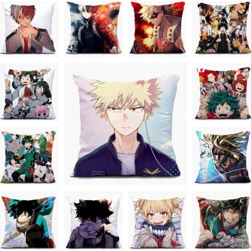 Anime My Hero Academia Bakugou Katsuki Home Textile Christmas Sofa Pillow Case Custom Decorative Cushion Covers Pillowcase A09