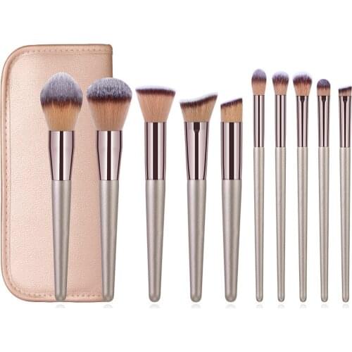 Shinegirlgo 10pcs Makeup Brushes Set Professional Powder Foundation Eyeshadow Make up brushes set cosmetic blending beauty brush