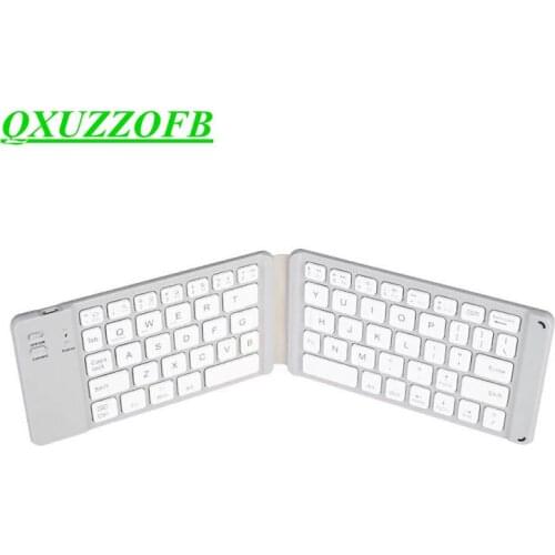 Folding Bluetooth Keyboard BT Wireless Foldable Keypad for ipad Tablet Tv computer PC USB IOS/Android/Windows chargeable battery