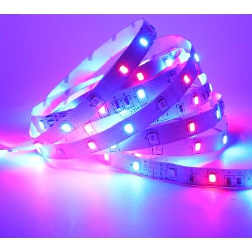 DC12V LED Strip SMD 2835 RGB LED Strip Light 5M 60LEDs/m Waterproof LED Ribbon Led Lamp Cuttable Flexible Led Stripe tiras led
