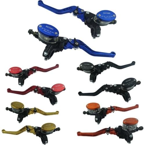 Universal Motorcycle 22mm 7/8'' Brake Master Cylinder Reservoir Hydraulic Clutch Lever Adjustable For YAMAHA HONDA