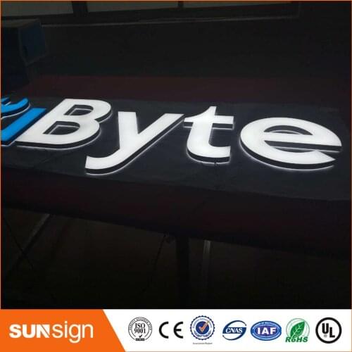 Hign quality acrylic face Lighting Letters sign for outdoor