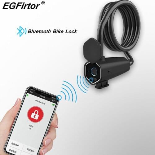 Bluetooth Steel Rope Fingerprint Lock Anti-theft Anti-shear Motorcycle Electric Car Glass Door Wire Electronic Bike Lock