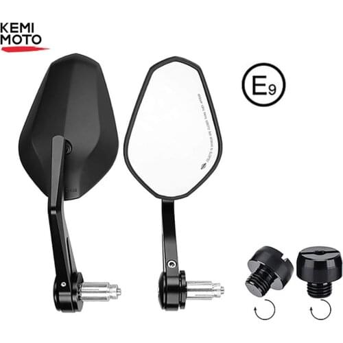 Bar End Mirror Motorcycle 7/8" 22mm Universal Rearview Mirrors For KAWASAKI NINJA 400 Z650 Z750 Z800 Z900 CB500X NC700X NC750X