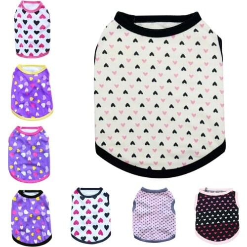 Pet Dog Vest Shirt Cartoon Cat Dog T-Shirt Clothes For Small Dogs Puppy Cats Spring Summer Breathable Vest Costume Pet Clothing
