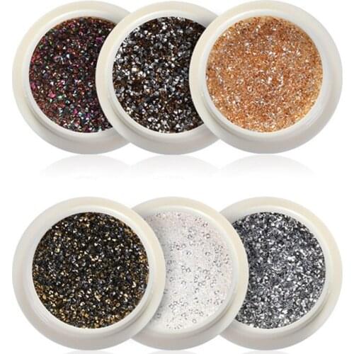 1 Box Mix Crystal Tiny Glass Caviar Beads Nail Art Decorations 3D Micro Elf Bead Glitter Rhinestones for Nails Beauty