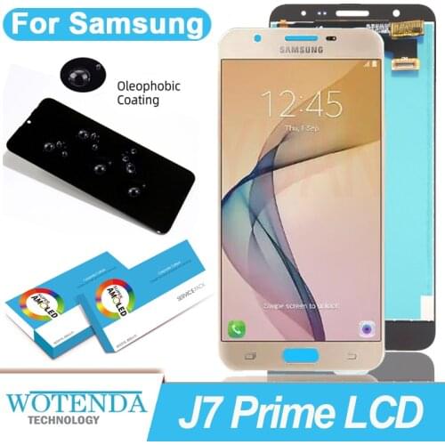 100% Original Amoled 5.5'' Display for Samsung Galaxy J7 Prime G610 G610F Full LCD Touch Screen Digitizer Repair Parts