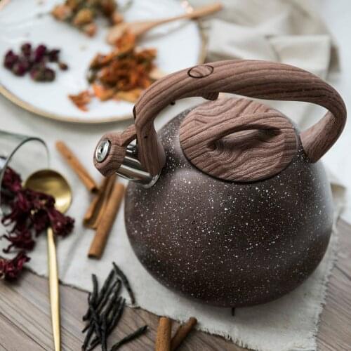 White Tea Kettle English Flower Brew Coffee Thermal Water Kettles Hot Kitchen Utensils Bouilloir Kitchen Accessories EH50WK