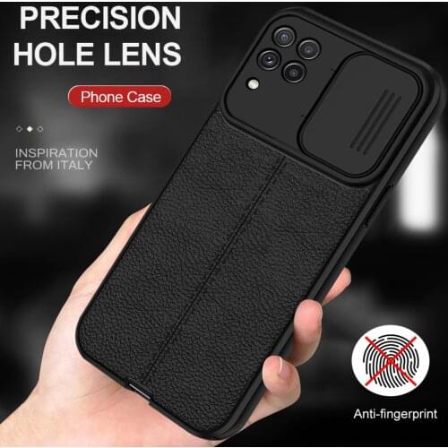 Lychee pattern soft silicone camera protection case for for samsung galaxy a22 a52 a32 a12 a 22 52 72 21s 71 m 12 32 31 51 funda