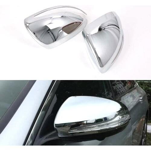 For Mercedes Benz GLA GLB GLC S E Class 2020 and C Class 2019 Car Rearview Mirror Cover Trim Styling ABS Moldings 2pcs