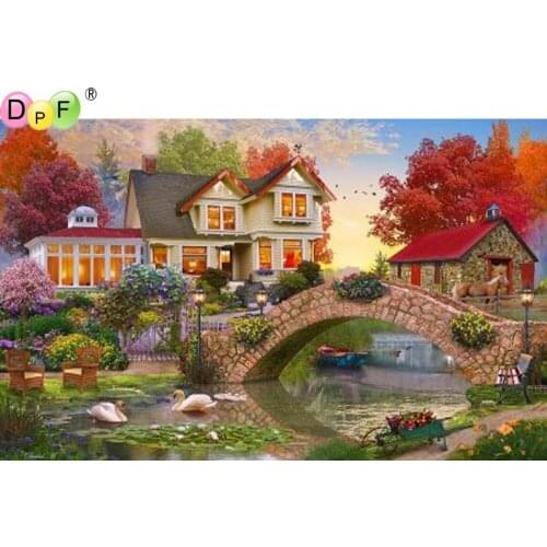 DPF 5D Round/Square Diamond Painting Cross Stitch Crafts Diamond Embroidery Mosaic Needlework kits Home Decor