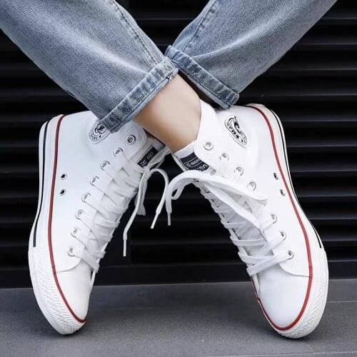 Fashion Women Canvas Shoes Unisex Trend Womens sports Flat Sneakers Comfort High-top Quality Vulcanized Walking Footwear Men