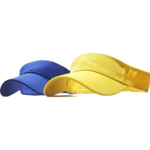 2020 Spring summer Sports Sun Cap Men Women Adjustable cotton Visor UV Protection Top Empty Tennis Golf Running Sunscreen Hat
