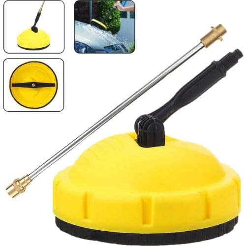 High Pressure Washer Driveway Long Handle garage door Surface Clean Round Rotary Brush Flexible Paving Path Brush For Karcher K
