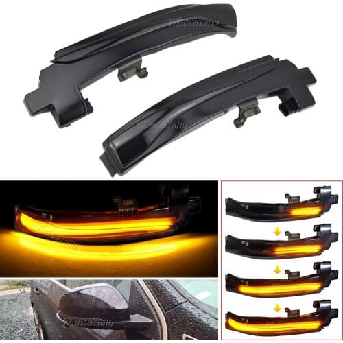 Pair LED Dynamic Side Rearview Mirror Indicator Light Turn Signal Lamp For S60 S80 V40 V70 III 2012-2016