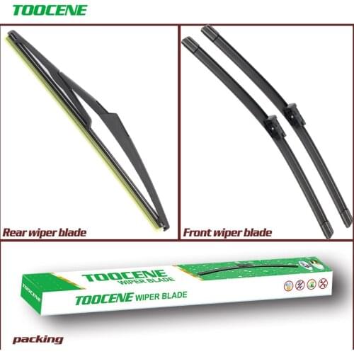 Front And Rear Wiper Blades For Citroen C3 Picasso 2009-2010 Rubber Windscreen Windshield Wipers Car Accessories 24+16+11