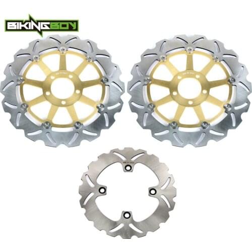 BIKINGBOY Front Rear Brake Discs Rotors Disks For Kawasaki Ninja ZX12R 00 01 02 03 ZX-12R ZX12-R ZX 1200 Motorcycle 320mm 230mm