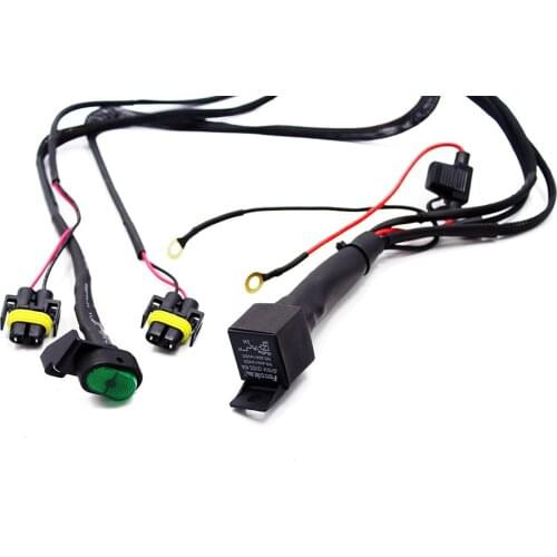 Motorcycle Front Fog Lights Lamp Wire Cable Connectors DC 12V For BMW K1600 R1200GS Adventure