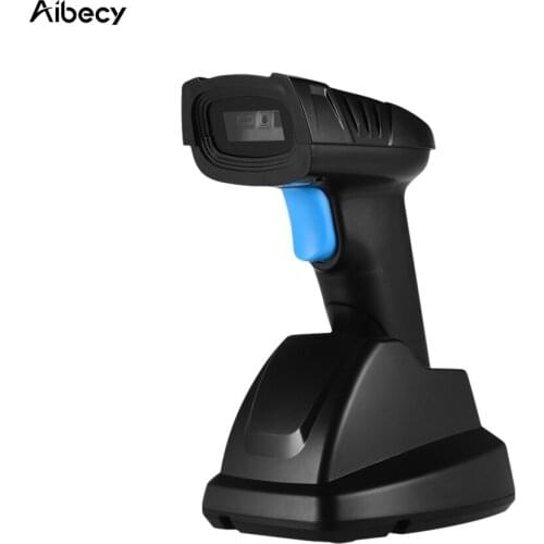 Aibecy Handheld 1D&2D Barcode Scanner Wireless Bar Code Reader with USB Cradle Receiver 100mTransmission Distance for Store