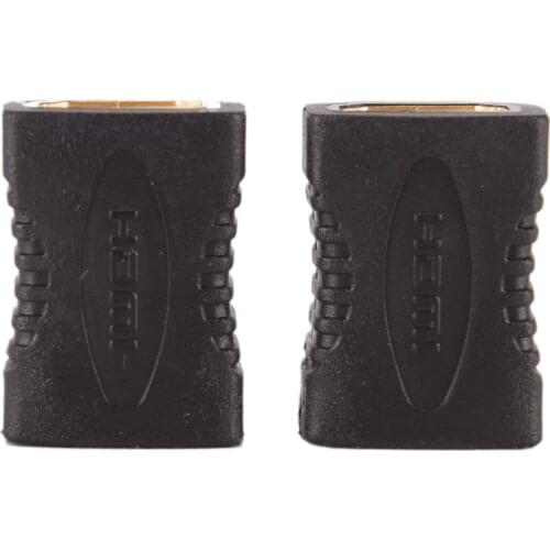 HDMI-compatible Female to Female Coupler Extender Adapter Connector F/F for HDTV HD 1080P 2PCS