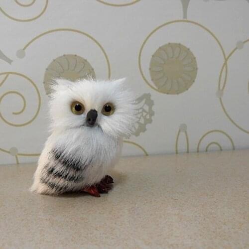 Static Model Simulation Owl Cute Snowy Owl Doll Cute Toys Birthday Christmas for Adults Kids