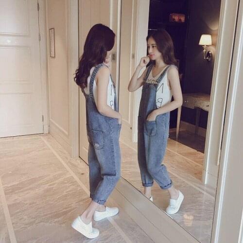 Women clothing denim washed fabric rompers summer/autumn overalls women jumpsuit suspenders jeans SLIM women overalls jeans