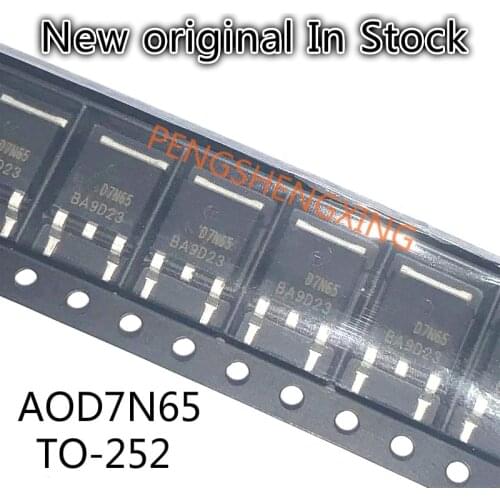 10PCS/LOT AOD7N65 7A 650V TO252 D7N65 New original spot hot sale