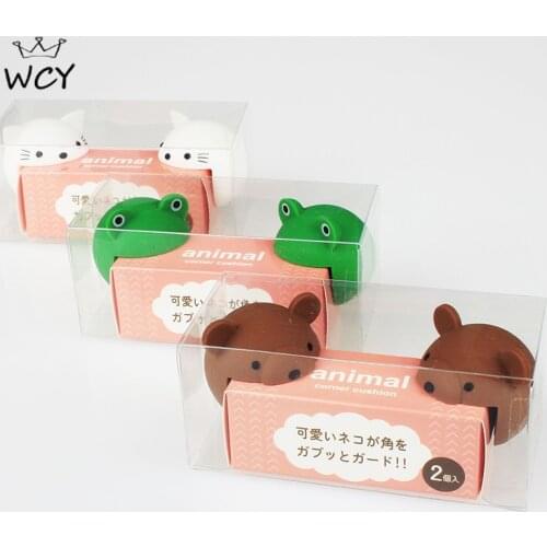 2 Pcs/lot Japan Quality Baby Safety Kawaii Cartoon Corner Protector Table Corner Protector Child Safety 40x40cm Safety Baby 2020