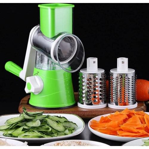 3 in 1 Handheld Slicer Graters Vegetable Cutter Manual Potato Carrot Plastic Cheese Grater Stainless Steel Blades Kitchen Tool