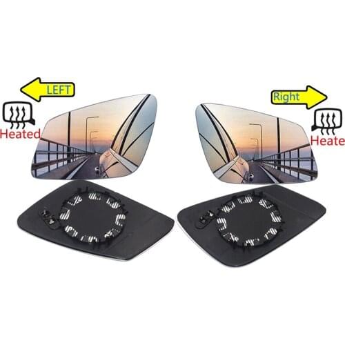 Side Wing Door Mirror Rearview Mirror Glass Heated 2-Pin for -BMW 5 6 7 Series F07 F10 F11 F06 F12 F01 F02