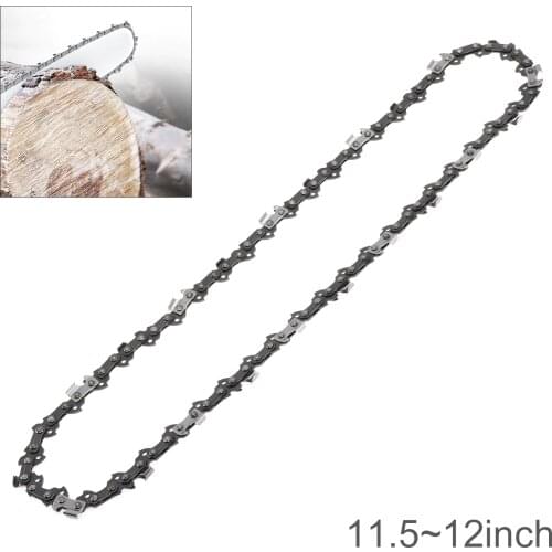 11.5-12'' Chainsaw Chain Blade Wood Cutting Chainsaw Parts 50-52 Drive 3/8 Pitch Chainsaw Saw Mill Chain Tool Accessories