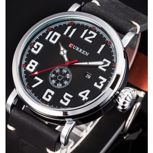 Men's Watch With Leather Strap DQG China