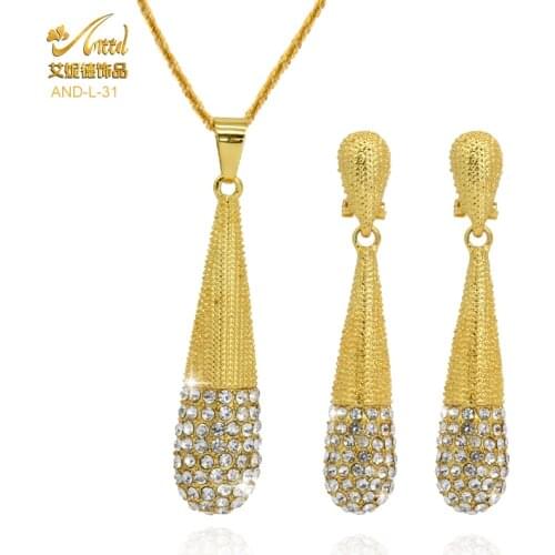 ANIID ANIID Necklace Sets For Women Jewelery Gift Wedding Accessories Bride Jewelry Brazilian Gold Ethiopian Dubai Vintage Moroc