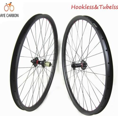 AYE CARBON disc brake 29 inch mtb bike wheels 30mm width tubeless carbon mountain bike wheelset for 29 AM mountain biker