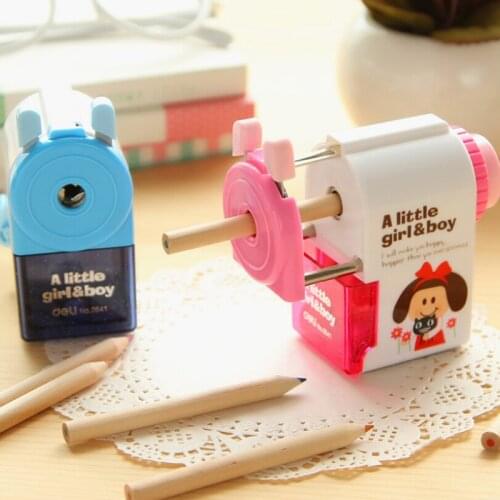Korean Hand Mechanical Pencil Sharpener for Pencil Student Kawaii Stationery School Supplies Material Escolar