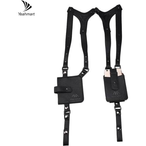 Leather Underarm Wallet Holster Shoulder Hidden Bag Holster Purse Card Walet For Men Antitheft Safety Storage Bags