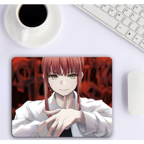 Chainsaw Man Small Gaming Mouse Pad Pad on the Table Mousepad Gamer Girl PC Gamer Cabinet Computer Mat Big Mousepepad Deskpad