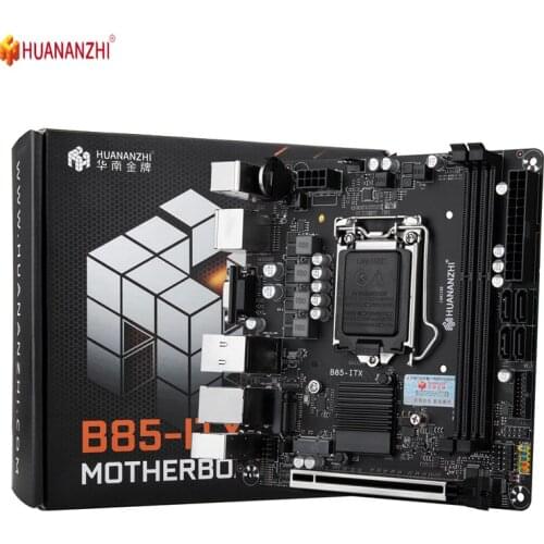 HUANANZHI B85-ITX Motherboard Supports Intel LGA 1150 i3 i5 i7 E3 DDR3 1600MHz 16GB M.2 SATA USB3.0 VGA DP HDMI-Compatible